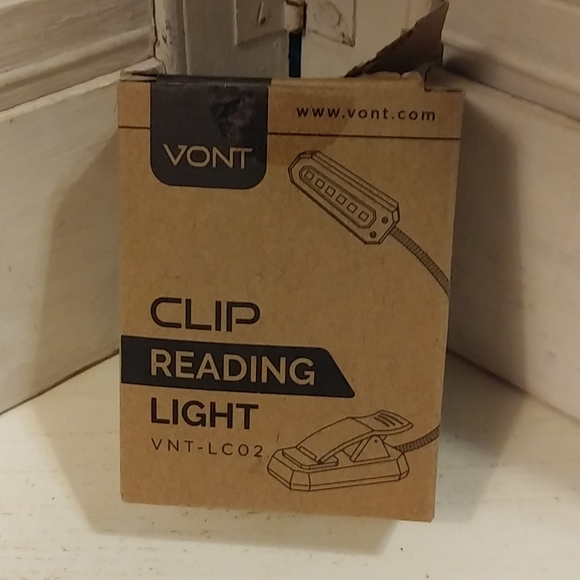 Vont Book Clip Reading Light Chargeable Cordless NEW - Picture 3 of 3